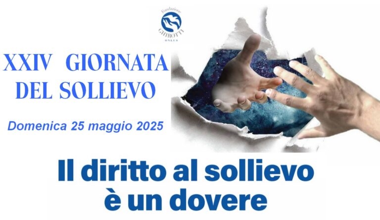 Banner 25 Maggio Giornata Nazionale Del Sollievo