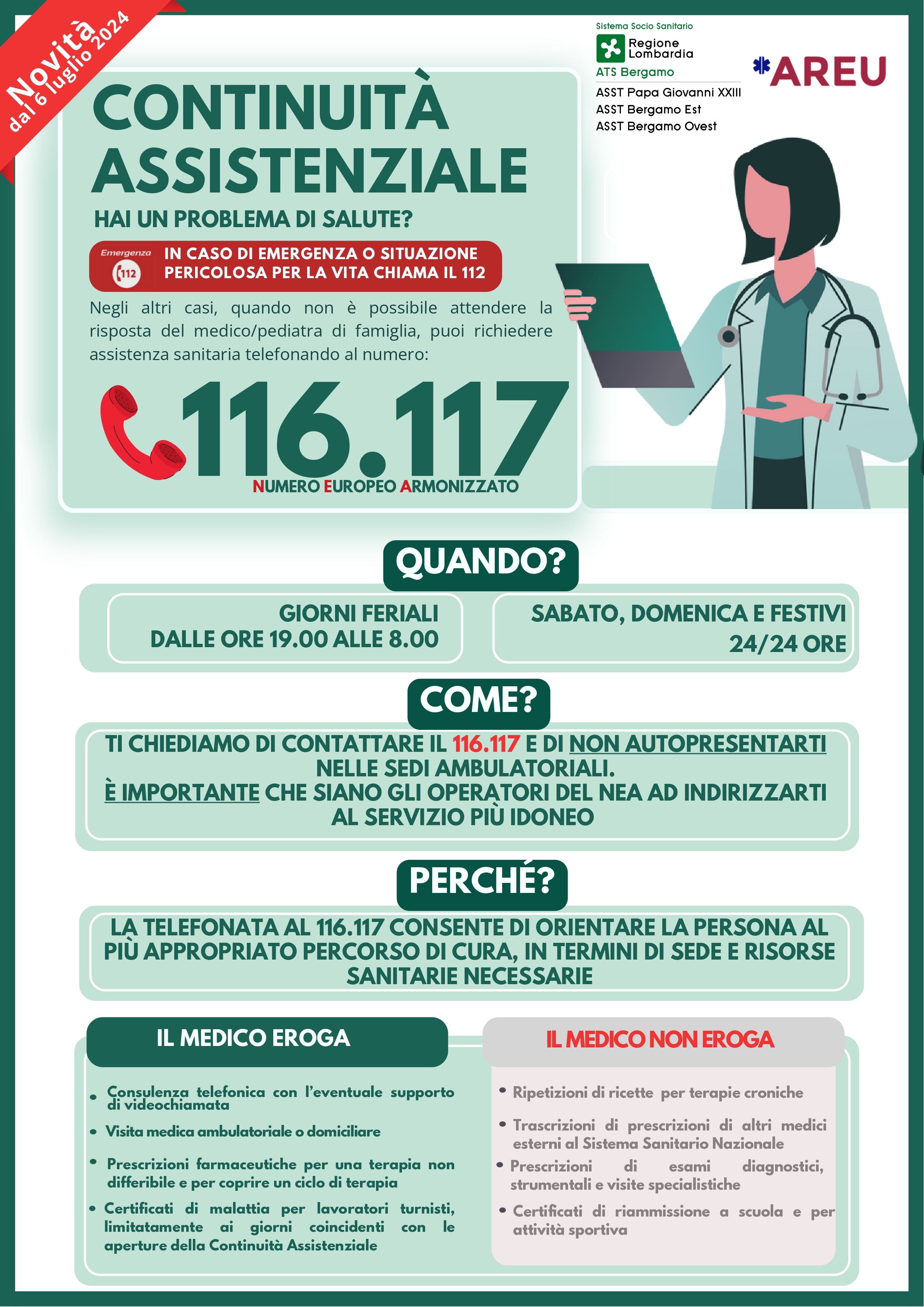 Locandina News Continuità Assistenziale